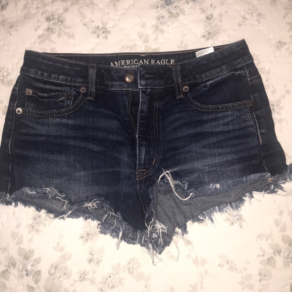 american eagle low rise jean shorts